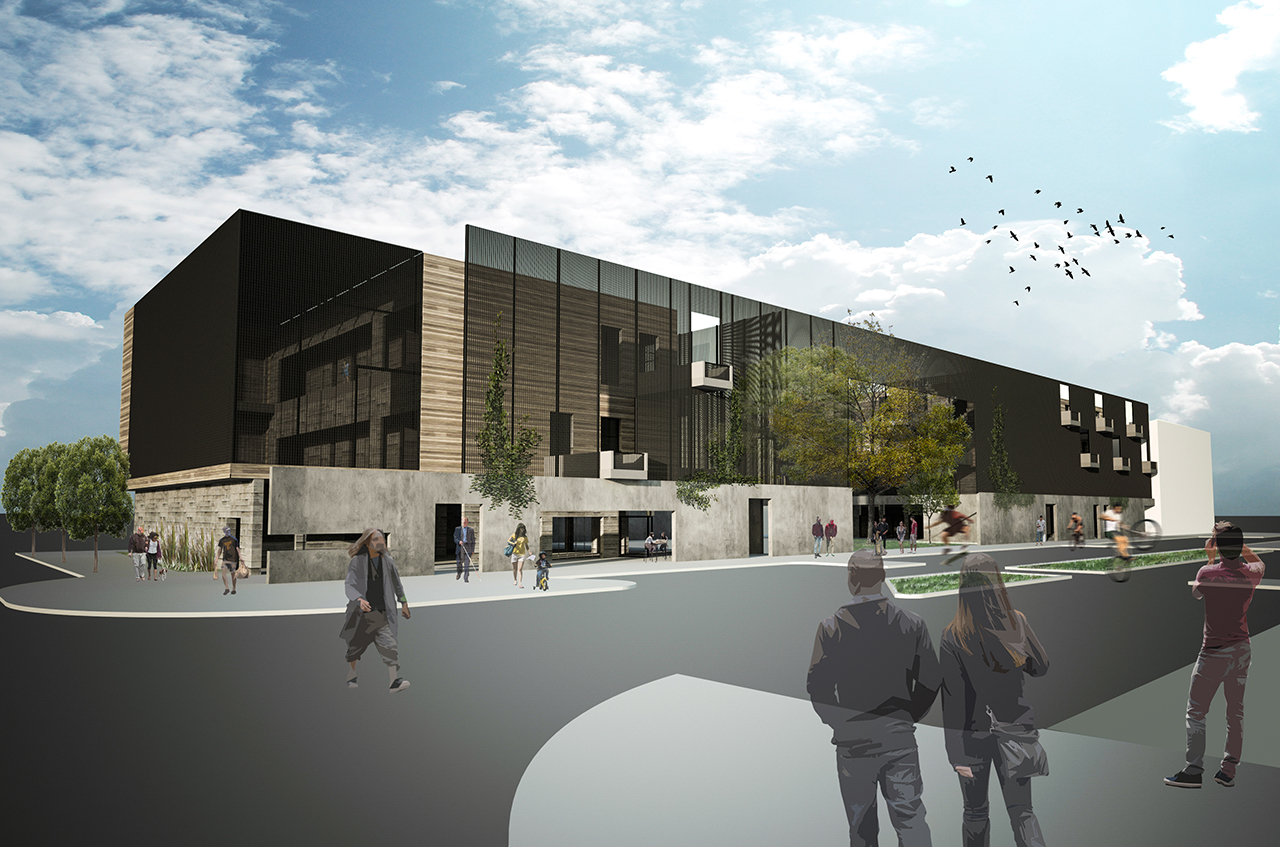 Rendering of a building.