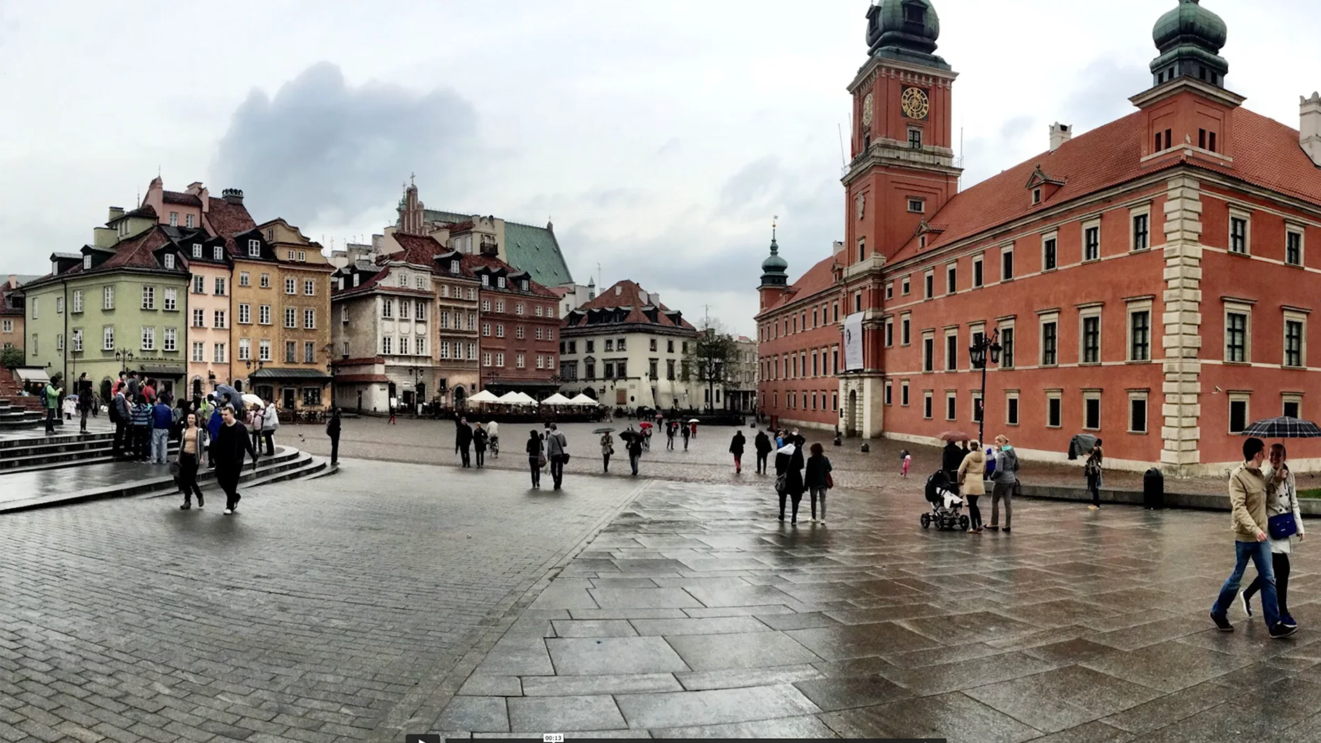 a courtyard area in poland