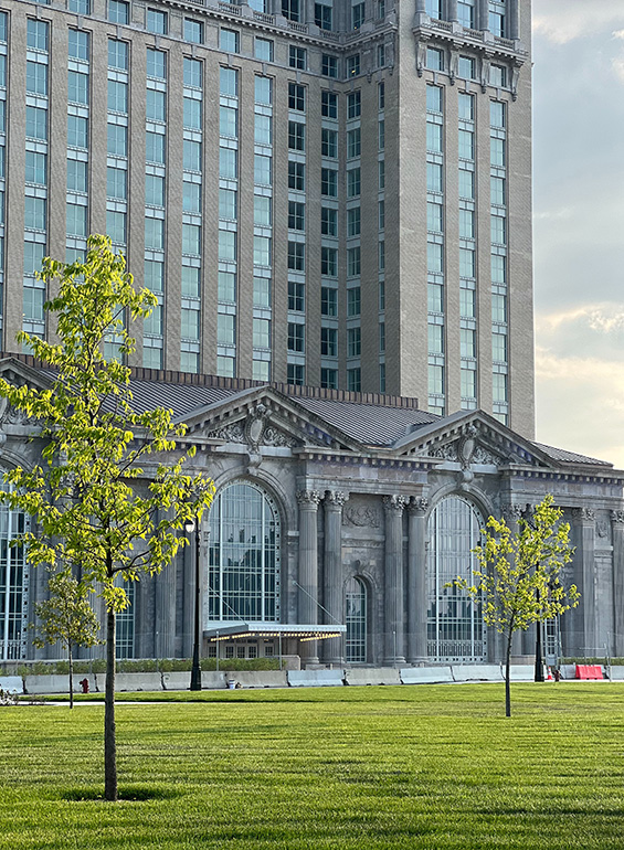 a building in detroit