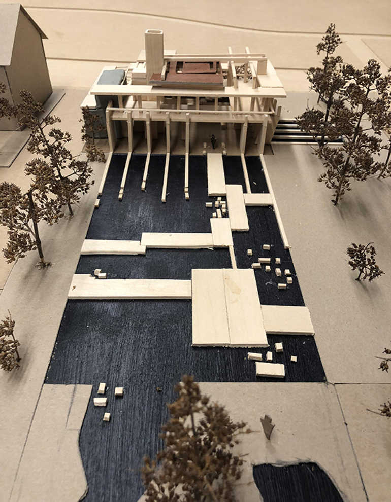Model of a building project